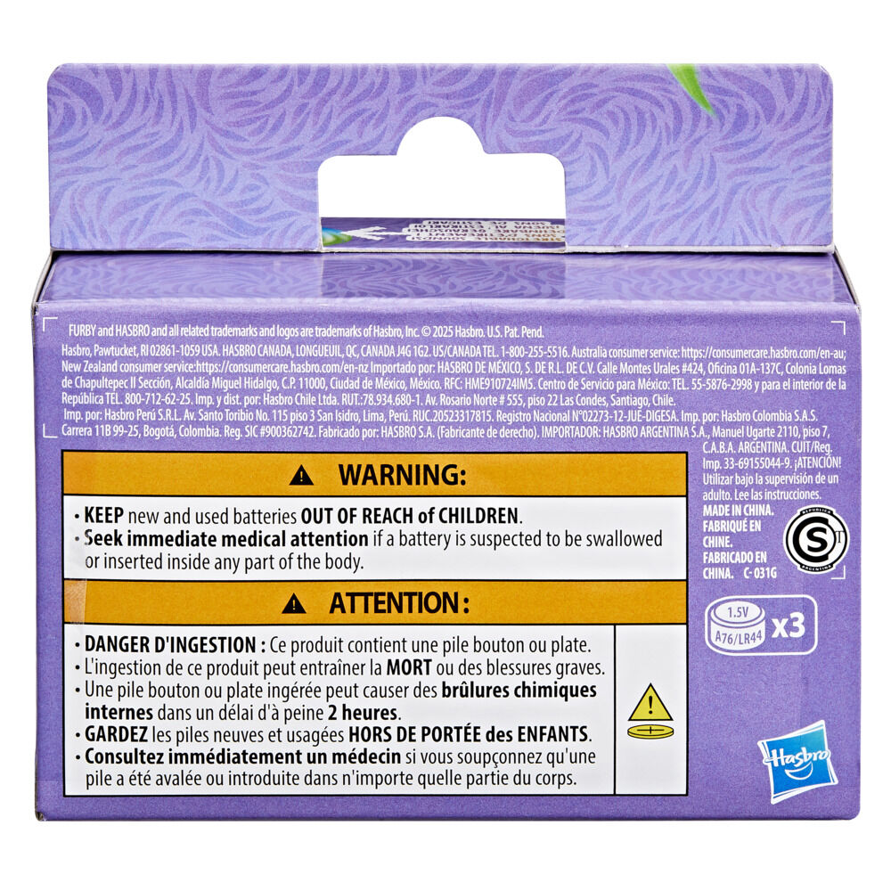 Furby DJ Furblets Rain-Bow-Kat, jouet en peluche