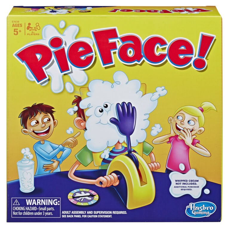 Jeu Pie Face, jeu familial avec crème fouettée - Édition anglaise - Notre exclusivité