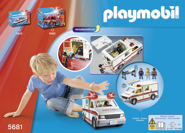 Playmobil Ambulance - les motifs peuvent varier