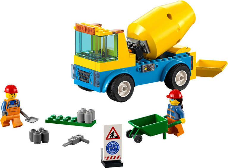 LEGO City Cement Mixer Truck 60325 Building Kit (85 Pieces)