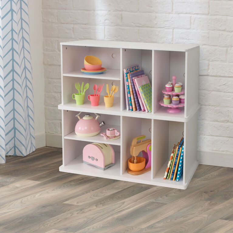 KidKraft - Storage Unit with Shelves - White