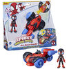 Marvel Spidey and His Amazing Friends, Techno-Quad lumineux, jouet préscolaire avec sons, lumières et figurine Spidey