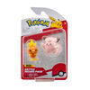 Pokémon - Paquet de figurines de combat - Poussifeu (Torchic) et Mélofée (Clefairy)