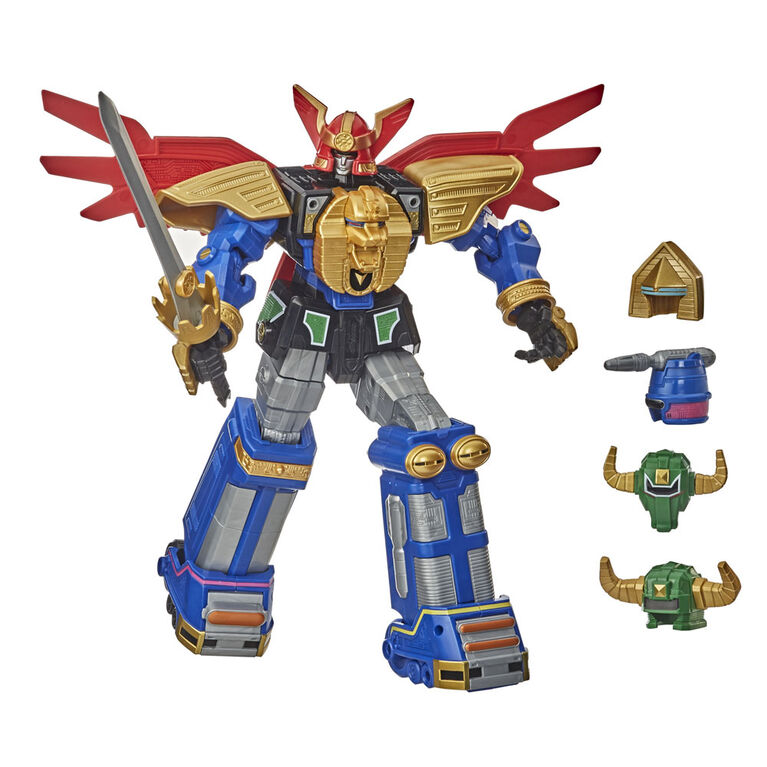 Power Rangers Zeo Megazord 12-inch Collectible Action Figure, Poseable with Multiple Helmets and Accessories  - R Exclusive