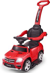 Voltz Toys Mercedes-Benz AMG GL63 4-in-1 Push Pedal Car, Red