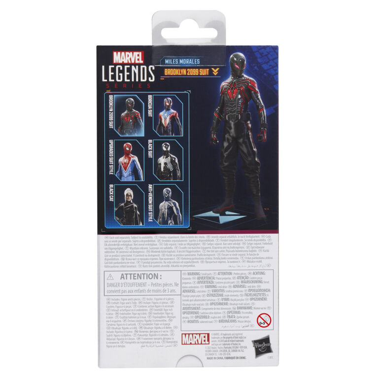Marvel Legends Series Gamerverse Miles Morales Brooklyn 2099 Suit, figurine Spider-Man
