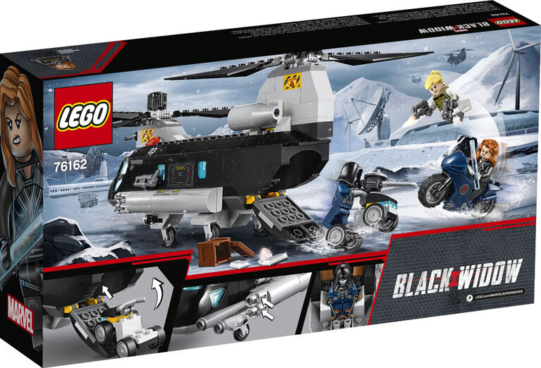 Lego Super Heroes Marvel Black Widow S Helicopter Chase 76162 Toys R Us Canada