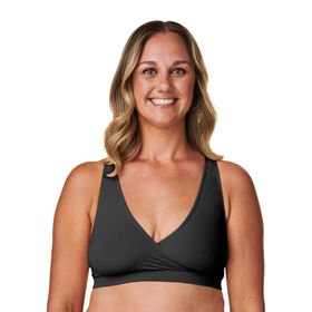Basics by Bravado Sleep Maternity and Nursing Bra, Black