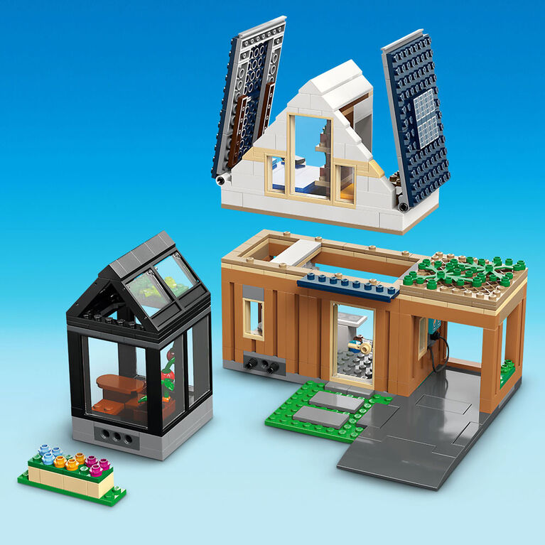 LEGO City Family House and Electric Car 60398 Building Toy Set (462 Pieces)