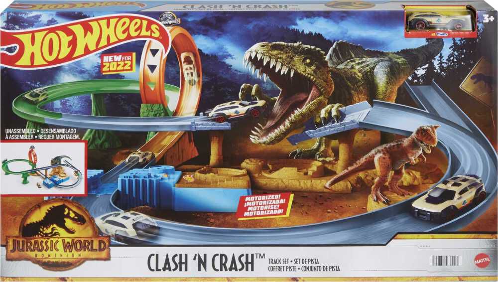 Hot Wheels Jurassic World Clash 'N Crash Track Set | Toys R Us Canada