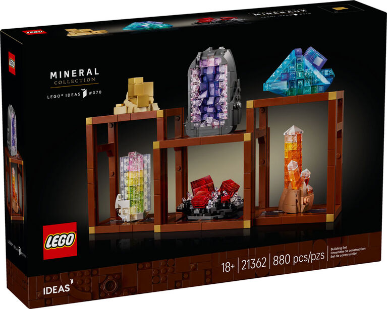 LEGO Ideas Mineral Collection Building Set for Adults - Customizable Bedroom or Office Décor - 21362