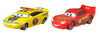 Charlie Checker et Flash McQueen du film "Les Bagnoles" de Disney/Pixar, coffret de 2, jouet pour raconter des histoires