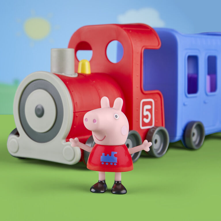 Peppa Pig Peppa's Adventures Miss Rabbit's Train 2-Part Detachable Vehicle Preschool Toy