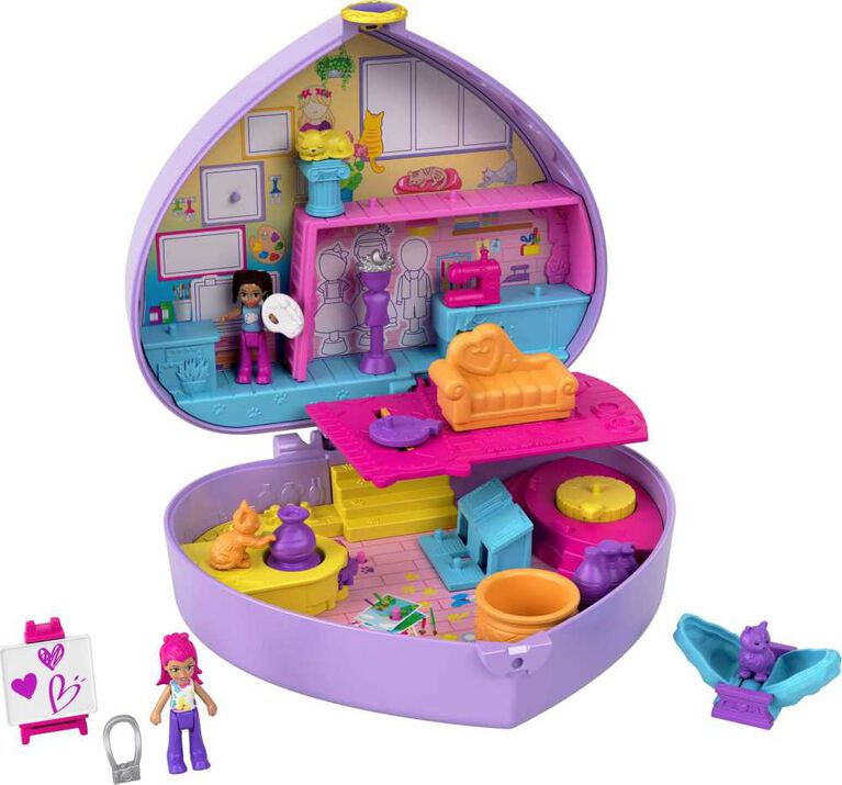 Polly Pocket Starring Shani Art Studio Compact - R Exclusive