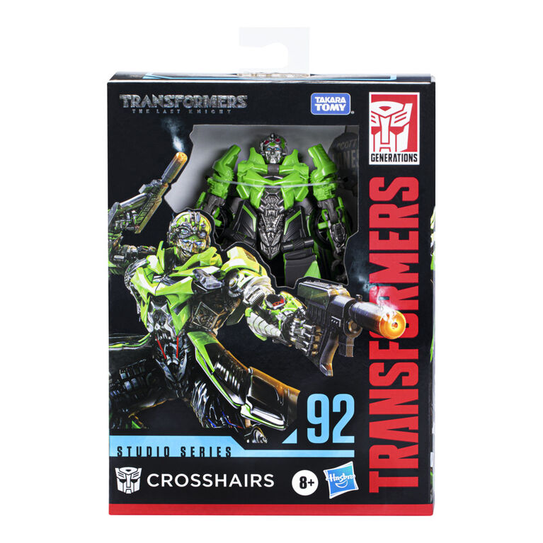 Transformers Toys Studio Series 92 Deluxe Class Transformers: The Last Knight Crosshairs Action Figure, 4.5-inch