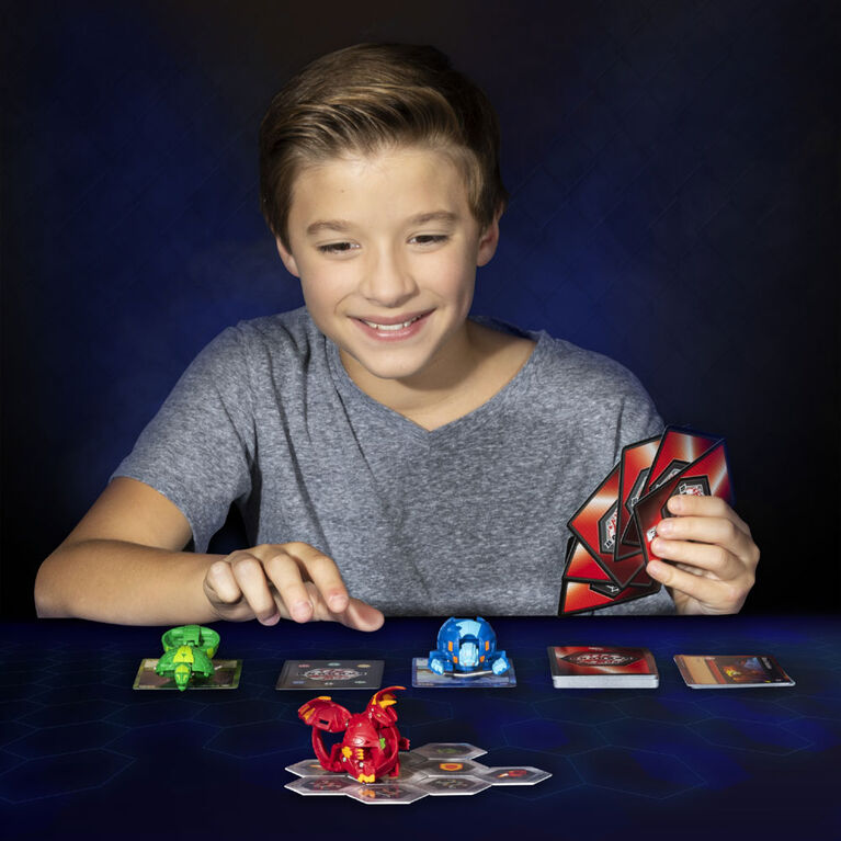 Bakugan, Aquos Fangzor, 2-inch Tall Collectible Action Figure and Trading Card