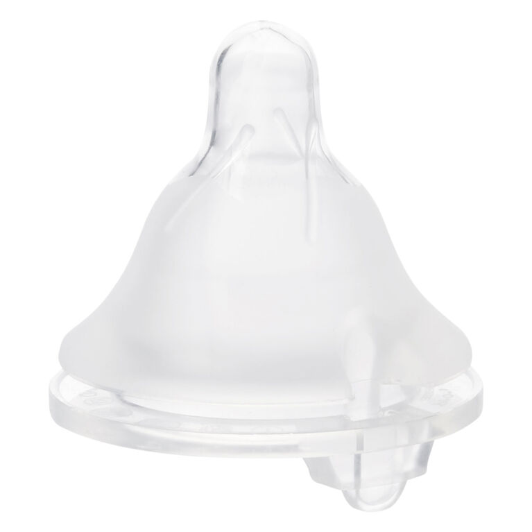 Evenflo Balance + Wide Neck BPA-Free Silicone Medium Flow Nipples 2-Pack - 3 Months+