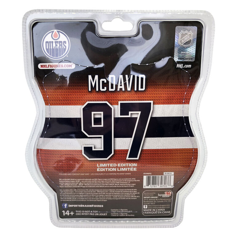 Connor Mcdavid Oilers de Edmonton - LNH Figurine 6"