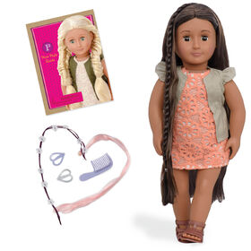 Our Generation, Flora, From Hair To There, 18-inch Hair Play Doll - English Edition