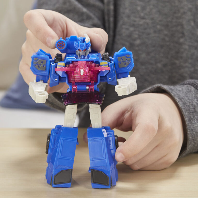 Transformers Cyberverse Action Attackers: Warrior Class Soundwave Action Figure Toy