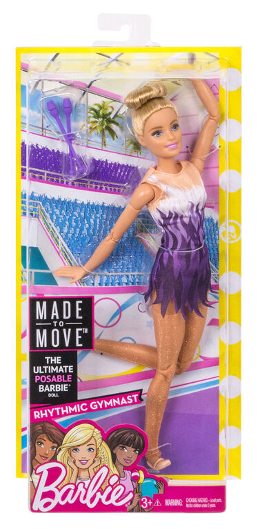 Barbie Made To Move Rhythmic Gymnast Doll Toys R Us Canada