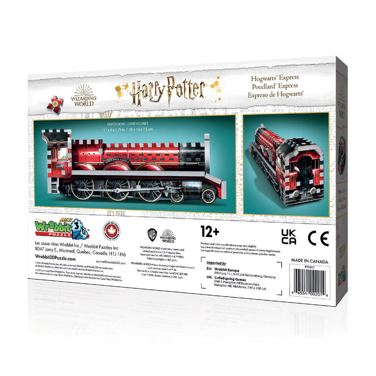 Wrebbit3D/Harry Potter Mini Casse-tête 3D Poudlard Express
