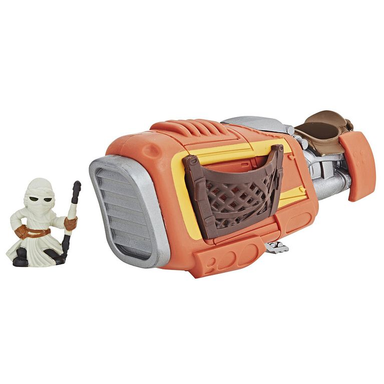 Star Wars Micro Force - Ensemble Speeder de Rey & Rey (Jakku).