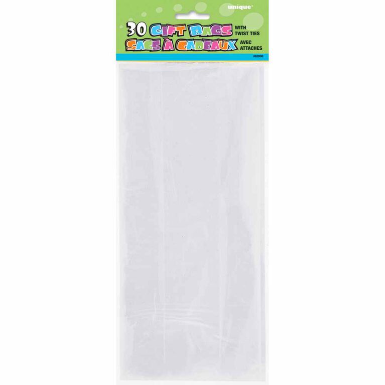 Clear Cellophane Bags 30 pieces