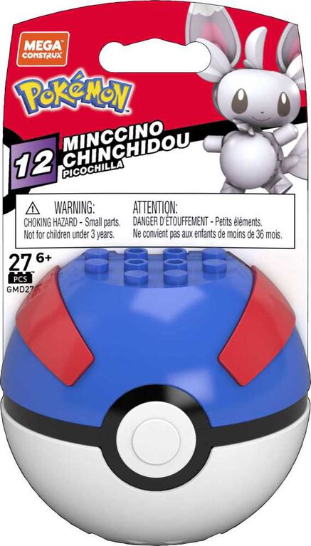 Mega Pokemon Minccino Construction Set with character figures (27 Pieces)
