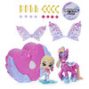 Hatchimals Pixies Riders, Wilder Wings Chic Claire Pixie and Zebrush Glider with 16 Wing Accessories