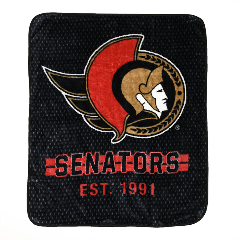 NHL Ottawa Senators Plush Super Soft Blanket, 40" x 50"