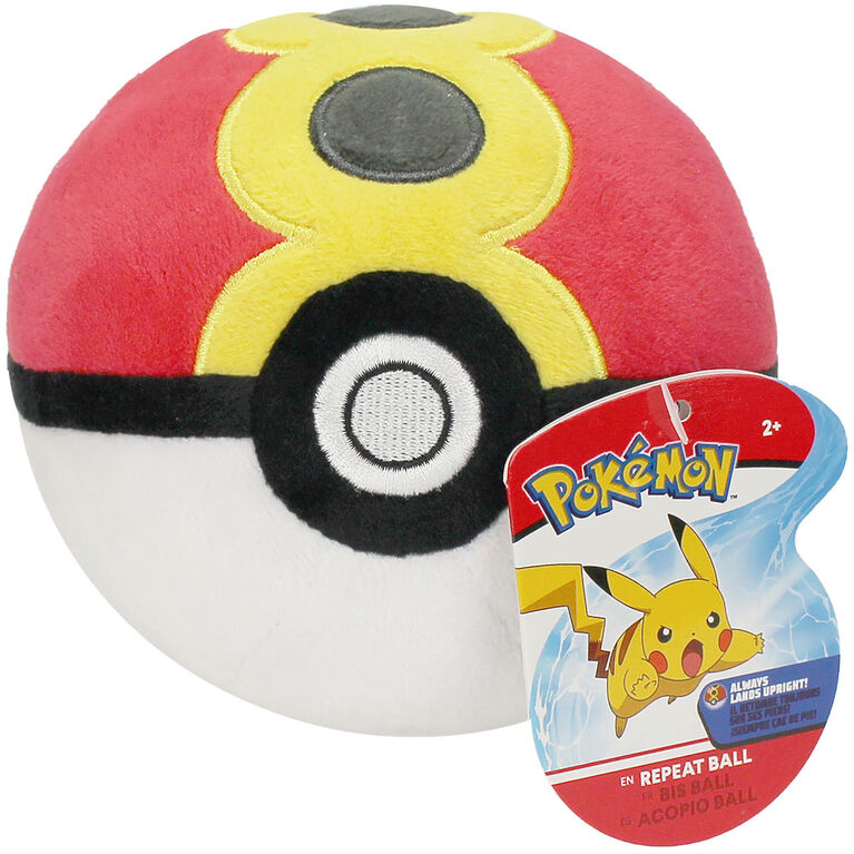 Pokémon 4" Pokeball Plush - Repeat Ball