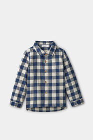 RISE Little Earthling Flannel Shirt Grey