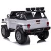 KIDSVIP Camion porteur Toyota Land Cruiser 2 places pour enfants 4X4 24V sous licence avec RC - Blanc