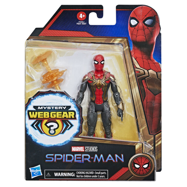 Marvel Spider-Man Mystery Web Gear Iron Spider Integrated Suit Action Figure