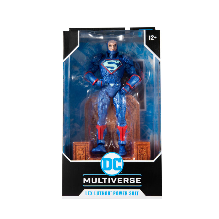 DC Multiverse - Lex Luthor in Blue Power Suit with Throne Figure | Toys ...
