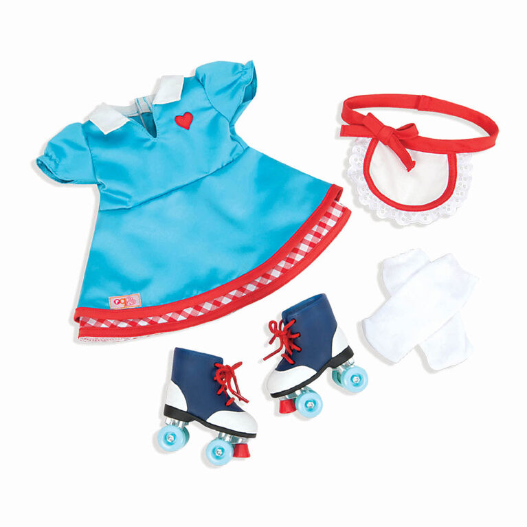 Our Generation, Soda Pop Sweatheart, Retro Waitress Outfit for 18-Inch Dolls