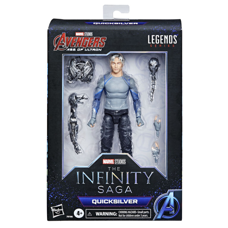 Hasbro Marvel Legends Series 6-inch Scale Action Figure Toy Quicksilver, Infinity Saga character