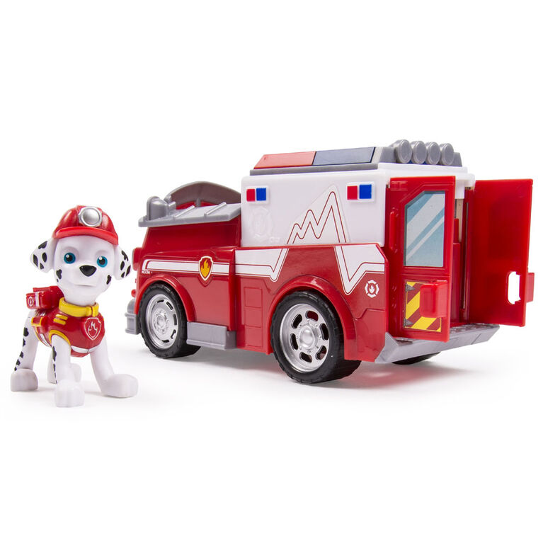Pat Patrouille Camion De Pompiers Vehicule Et Figurine Marcus
