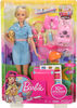 Barbie Doll and Travel Set with Puppy, Luggage & 10+ Accessories