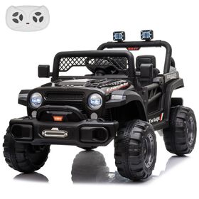 Voltz Toys Jeep avec télécommande, noir