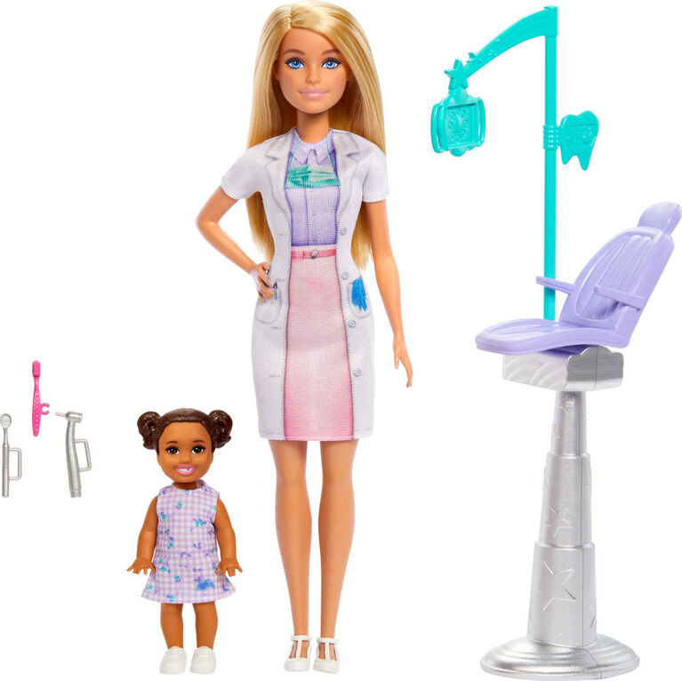 Barbie Poupées Poupée mode Dentiste, poupée enfant, accessoires