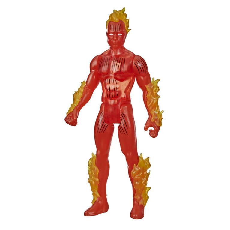 Hasbro Marvel Legends Series Retro 375 Collection Human Torch Action Figure