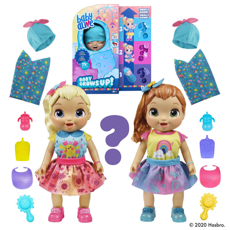 Baby Alive Baby Grows Up - Happy Hope, Growing and Talking Baby Doll Toy with Surprise Accessories