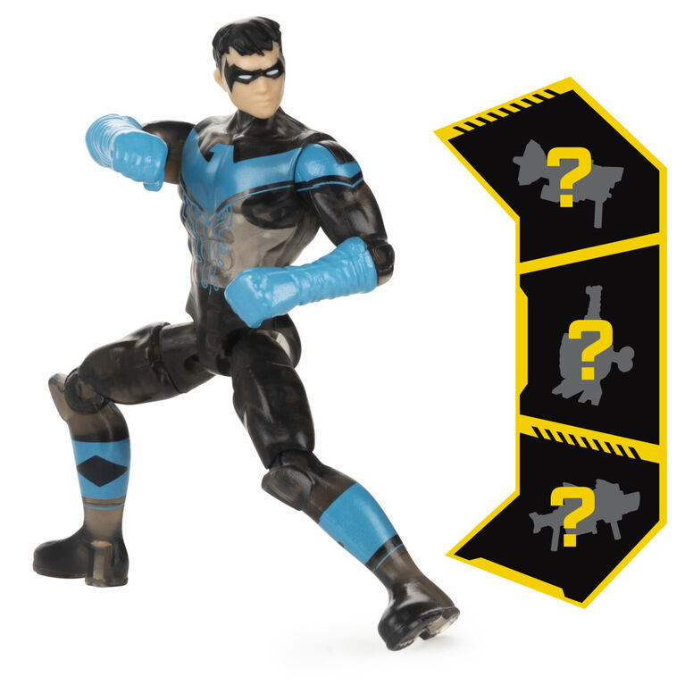 Batman 4-inch Nightwing Action Figure with 3 Mystery Accessories