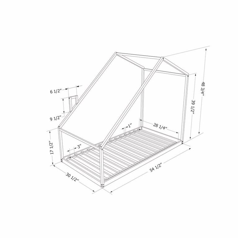 Ohana Toddler House Bed Playroom Natural