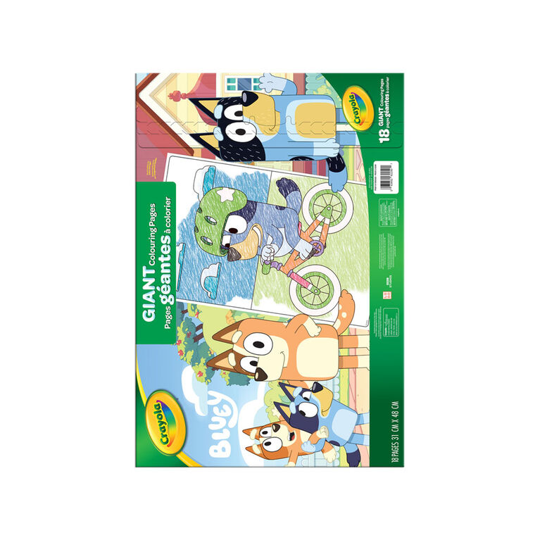 Crayola Giant Colouring Pages, Bluey
