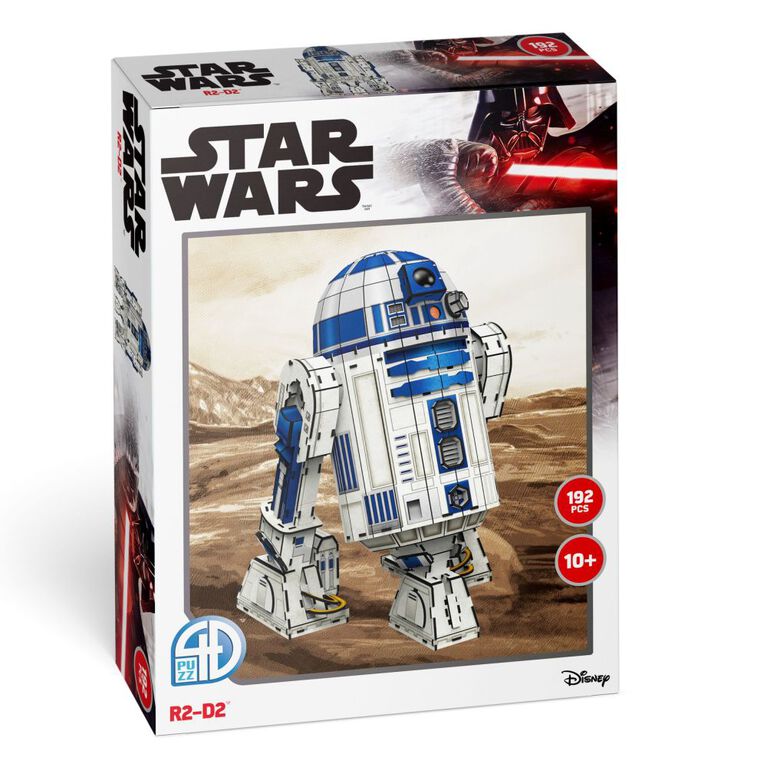 4D Build, Star Wars R2-D2, 3D Paper Model Kit, 192 Piece Paper Model Kit