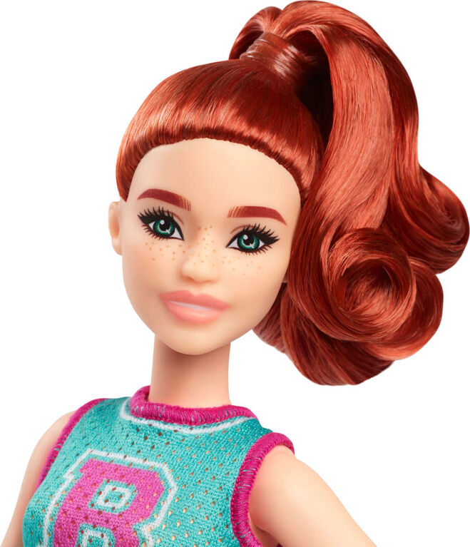 Barbie Fashionistas Poupée 232, rousse, haut en jersey
