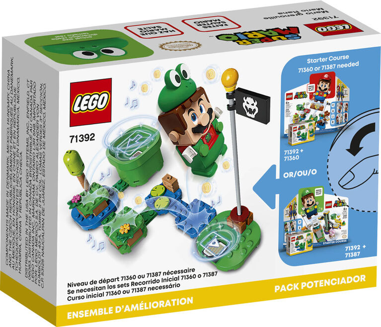 LEGO Super Mario Ensemble d'amélioration Mario grenouille 71392 (11 pièces)
